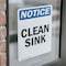 Signmission Clean Sink, 7 in W x Rectangle, Vinyl Decal OS-2PACK-NS-D-710-V-10628 - alternate 6